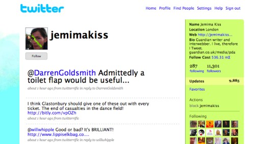 Guardians Jemima Kiss Jemima Kiss har over 11 000 som følger henne og bidrar til journalistikken hennes.